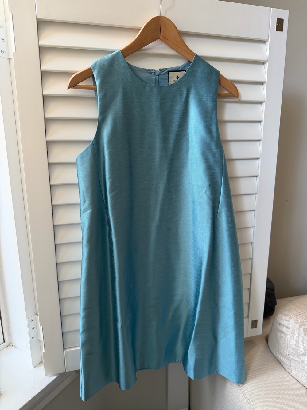 Tuckernuck Robin's Egg Blue Dupioni Marlowe Dress